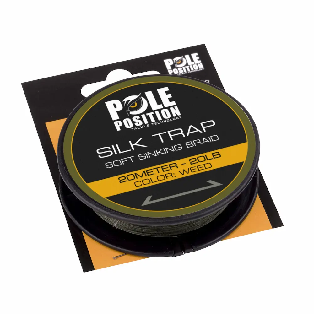 Pole Position Silk Trap Soft Sinking Braid Weed Pole Position Silk Trap Soft Sinking Braid - Onderlijnmateriaal Pole Position Silk Trap Soft Sinking Braid Onderlijnmateriaal