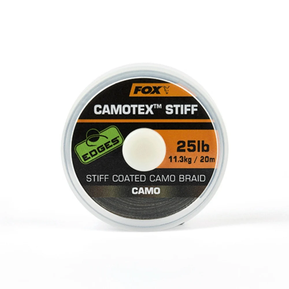 FOX Stiff Coated Camotex Braid FOX Stiff Coated Camotex Braid - Onderlijnmateriaal FOX Stiff Coated Camotex Braid